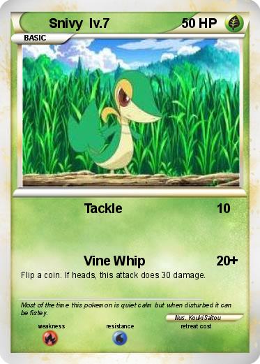 Pokemon Snivy  lv.7