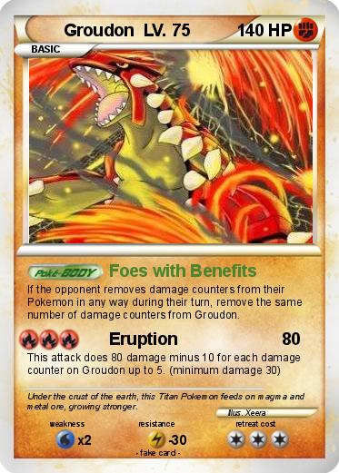 Pokemon Groudon  LV. 75