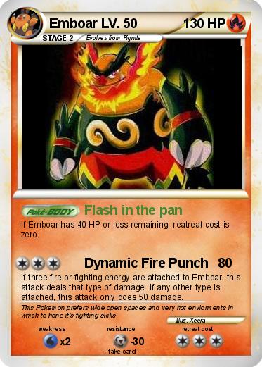 Pokemon Emboar LV. 50
