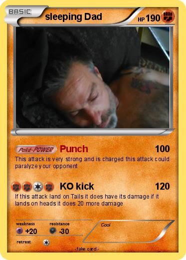 Pokemon sleeping Dad