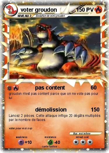 Pokemon voter groudon