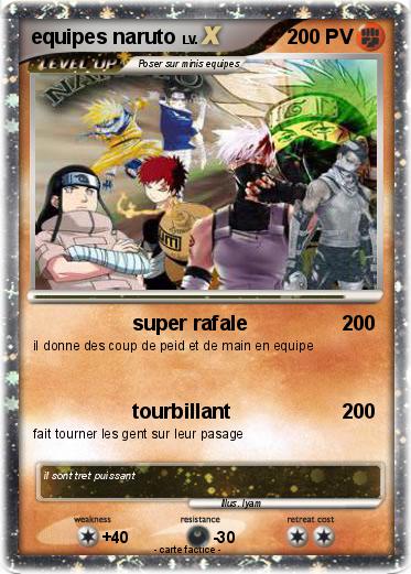 Pokemon equipes naruto