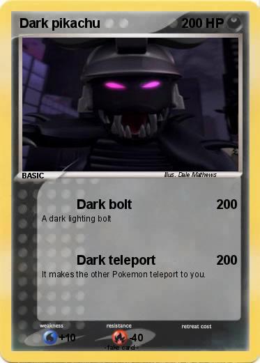 Pokemon Dark pikachu
