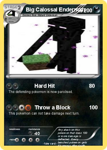 Pokemon Big Calossal Enderman