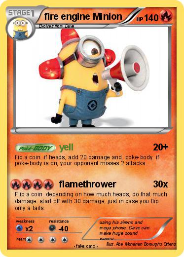 Pokemon fire engine Minion