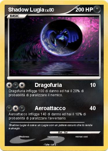 Pokemon Shadow Lugia