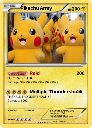 Pokemon Pikachu Army