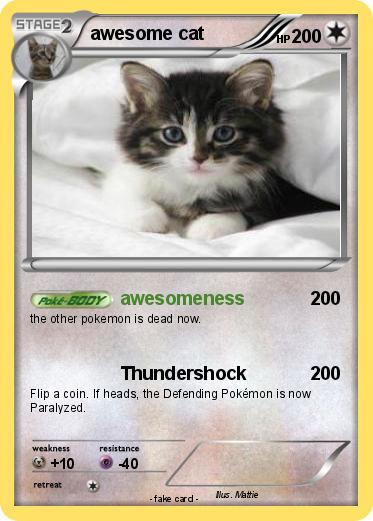 Pokemon awesome cat