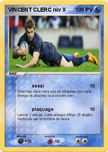 Pokemon VINCENT CLERC niv X