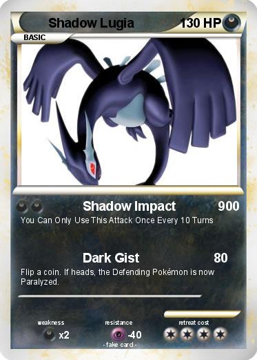 Pokemon Shadow Lugia