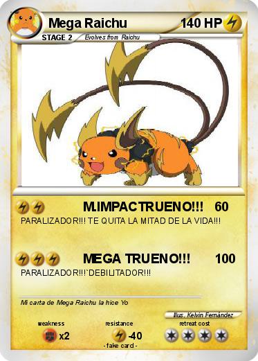 Pokemon Mega Raichu