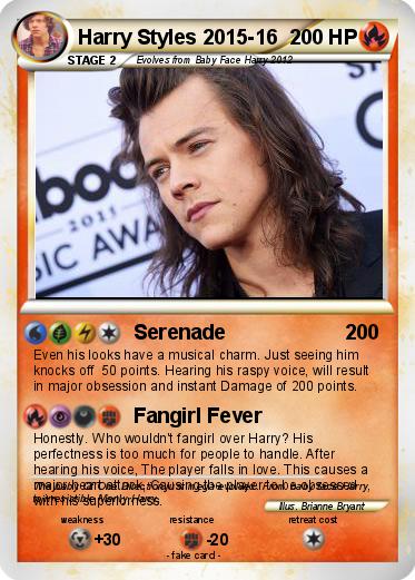 Pokemon Harry Styles 2015-16