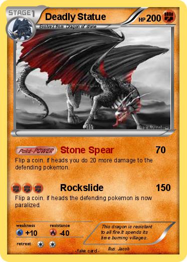 Pokemon Deadly Statue