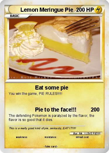 Pokemon Lemon Meringue Pie