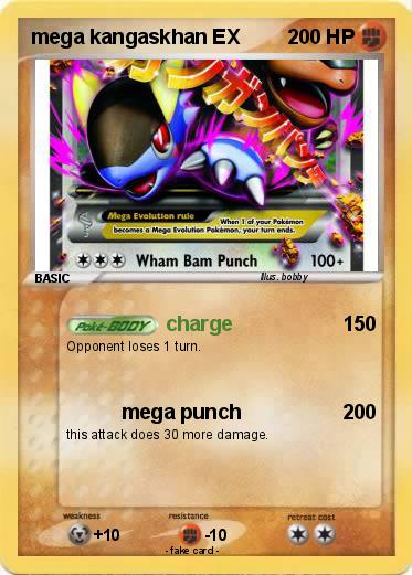 Pokemon mega kangaskhan EX