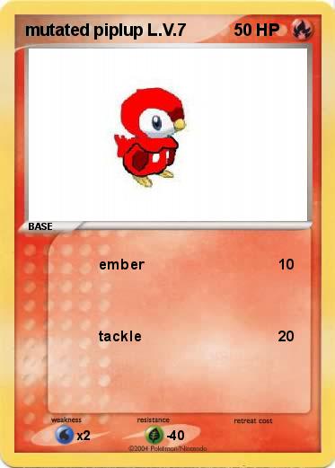 Pokemon mutated piplup L.V.7