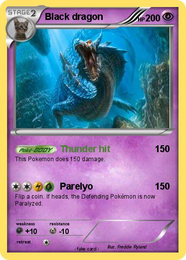 Pokemon Black dragon