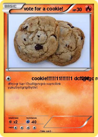 Pokemon vote for a cookie!
