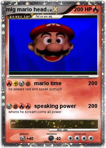 Pokemon mlg mario head