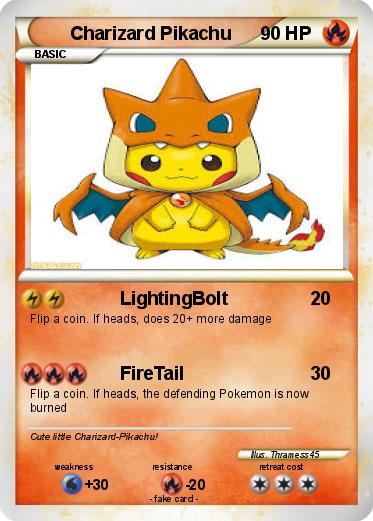 Pokemon Charizard Pikachu