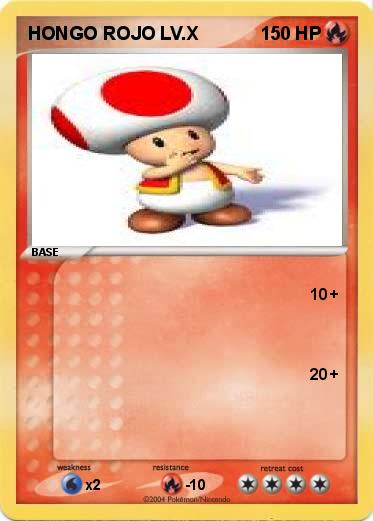 Pokemon HONGO ROJO LV.X