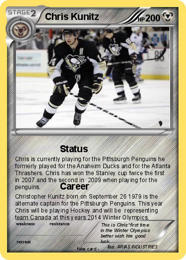 Pokemon Chris Kunitz