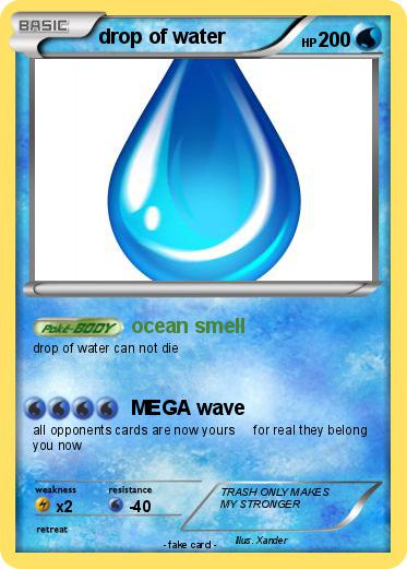 Pokemon drop of water
