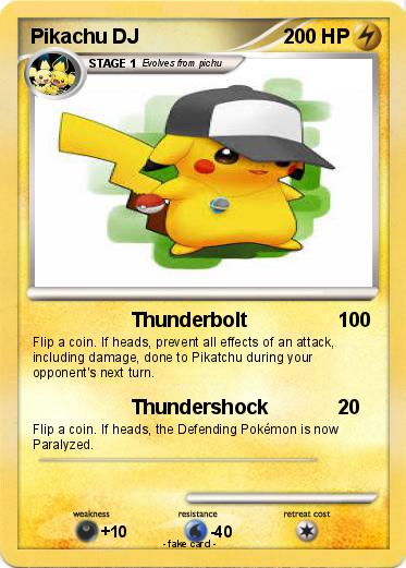 Pokemon Pikachu DJ