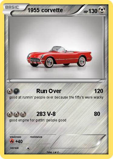 Pokemon 1955 corvette