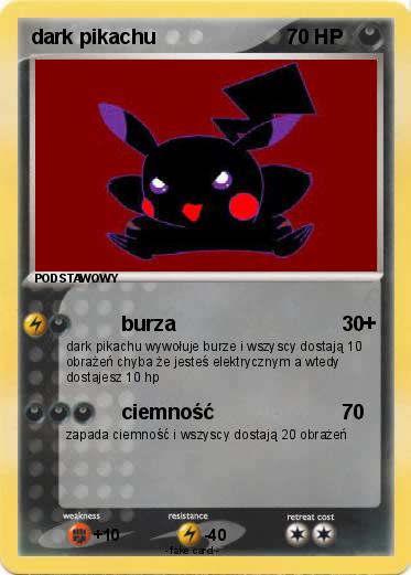 Pokemon dark pikachu