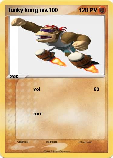Pokemon funky kong niv.100