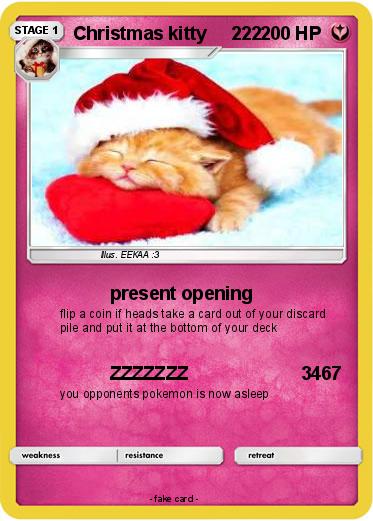 Pokemon Christmas kitty     222