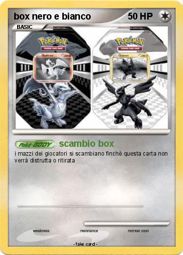Pokemon box nero e bianco