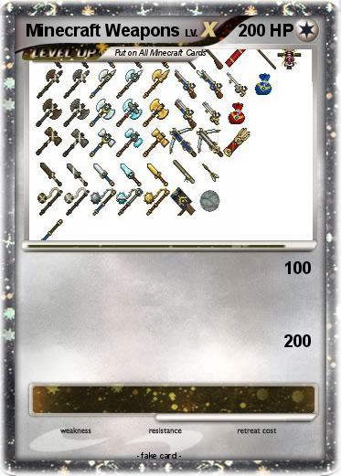 Pokemon Minecraft Weapons