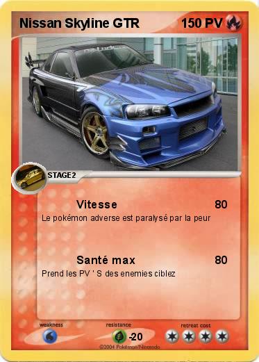 Pokemon Nissan Skyline GTR 