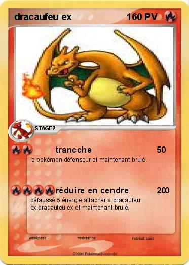 Pokemon dracaufeu ex                     1