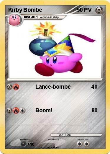 Pokemon Kirby Bombe
