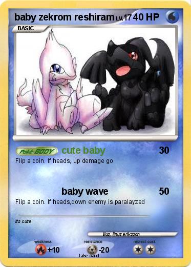 Pokemon baby zekrom reshiram