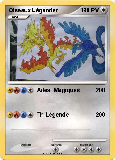 Pokemon Oiseaux Légender