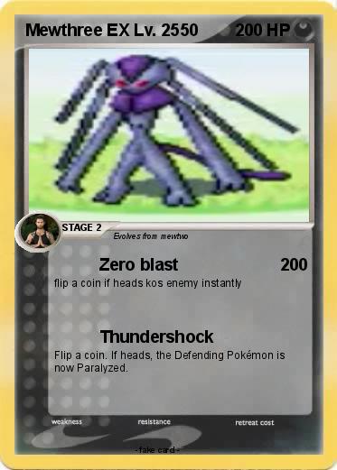 Pokemon Mewthree EX Lv. 2550