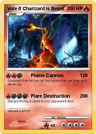 Pokemon Vote if Charizard is Beast