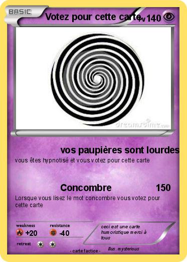 Pokemon Votez pour cette carte
