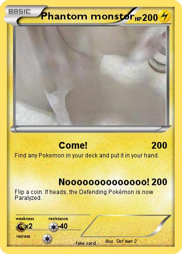 Pokemon Phantom monstor