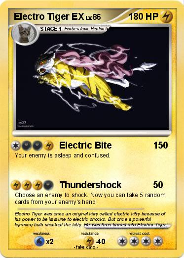 Pokemon Electro Tiger EX