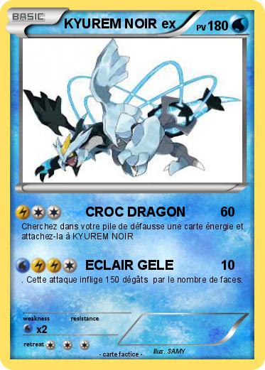 Pokemon KYUREM NOIR ex