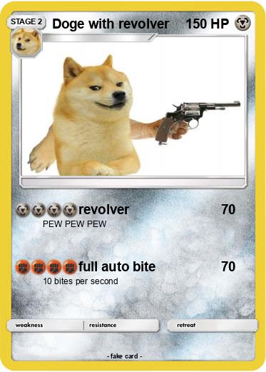 Pokemon Doge with revolver