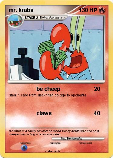 Pokemon mr. krabs