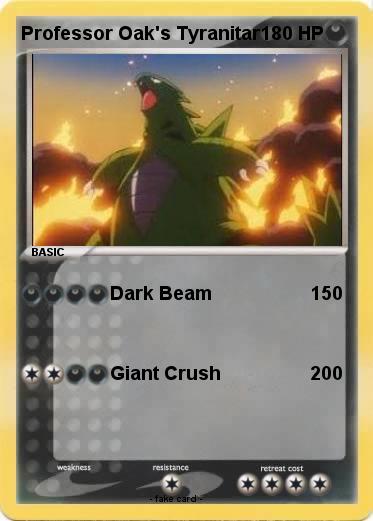Pokemon Professor Oak's Tyranitar