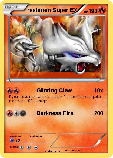 Pokemon reshiram Super EX