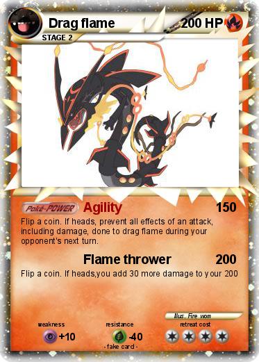 Pokemon Drag flame